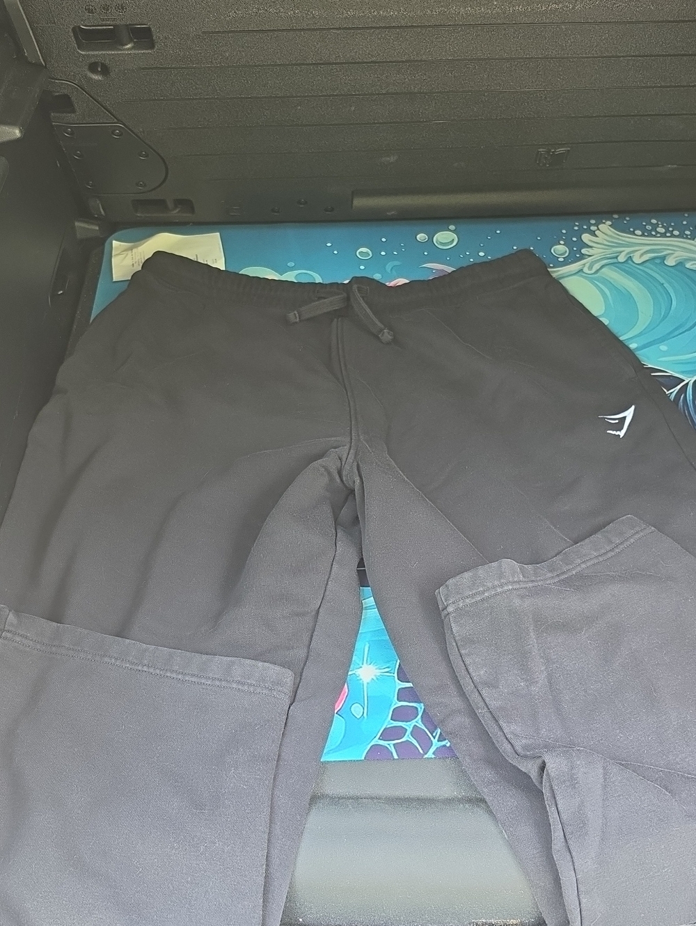 Gymshark Black Men's Joggers with Drawcord and Logo
